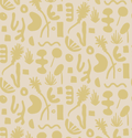 Pool Side Wallpaper, tan and lemon