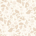 Butterfly Terrazzo Wallpaper, white and peach