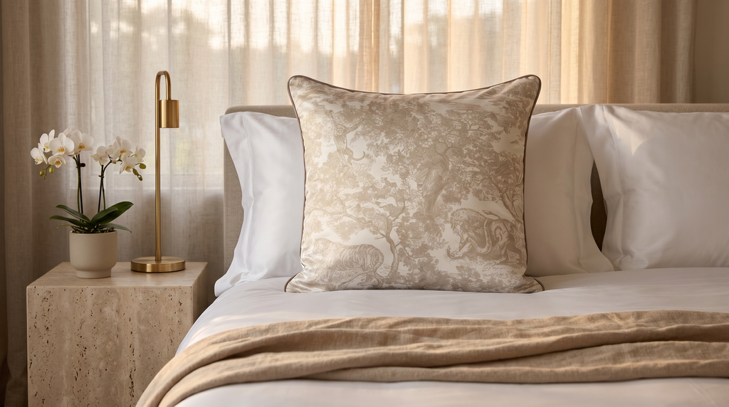 SELVA BEIGE UNI 24" PILLOW