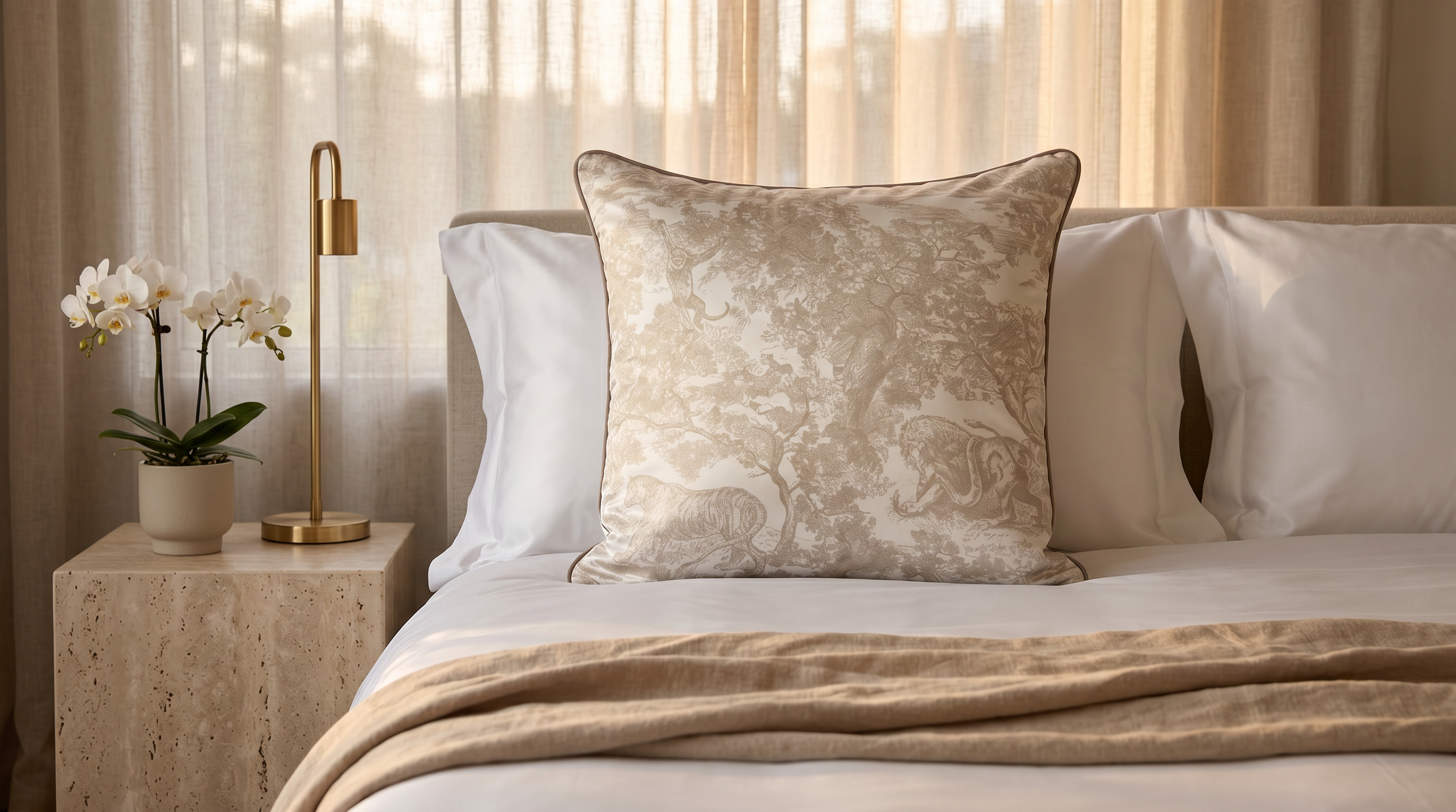 SELVA BEIGE UNI 24" PILLOW