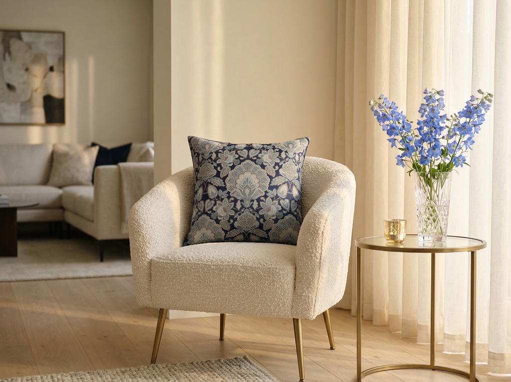TIANA NAVY DUO 24" PILLOW
