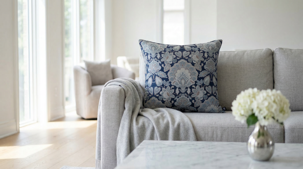 TIANA NAVY DUO 24" PILLOW