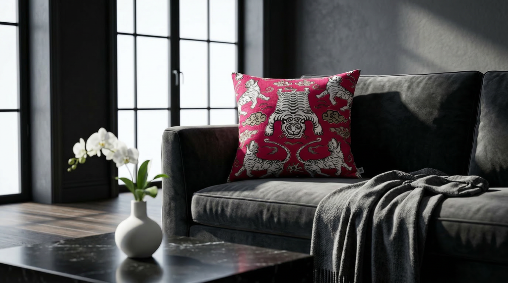 TIGER REPUBLIC FUCSHI DUO 24" PILLOW