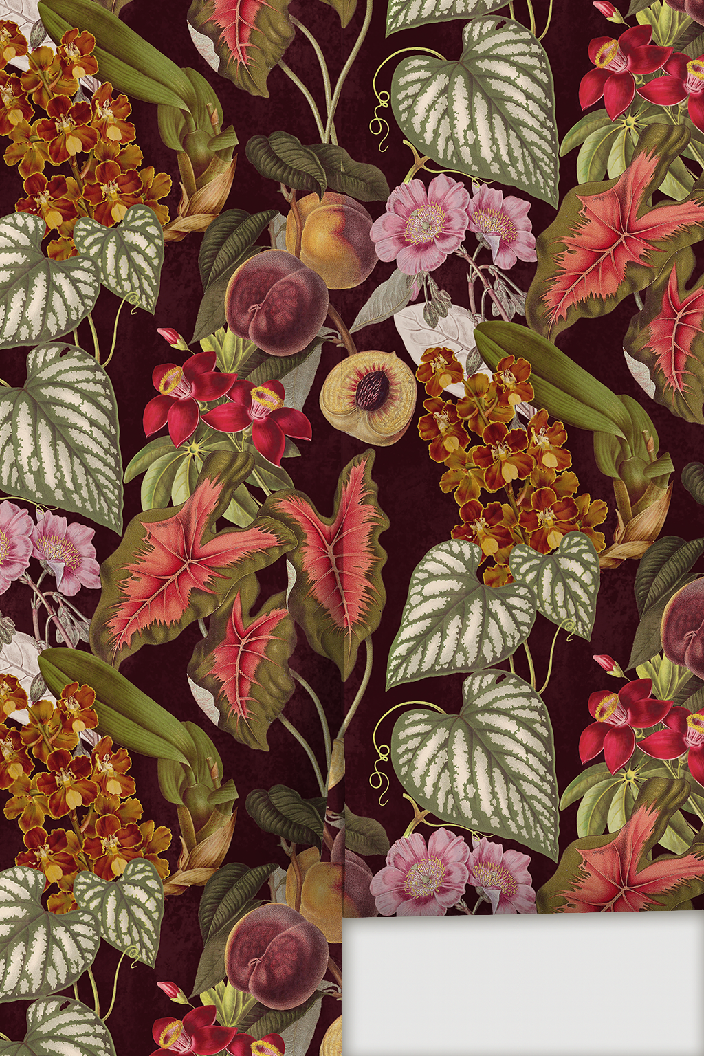 Cali Tropicale Wallpaper, eggplant