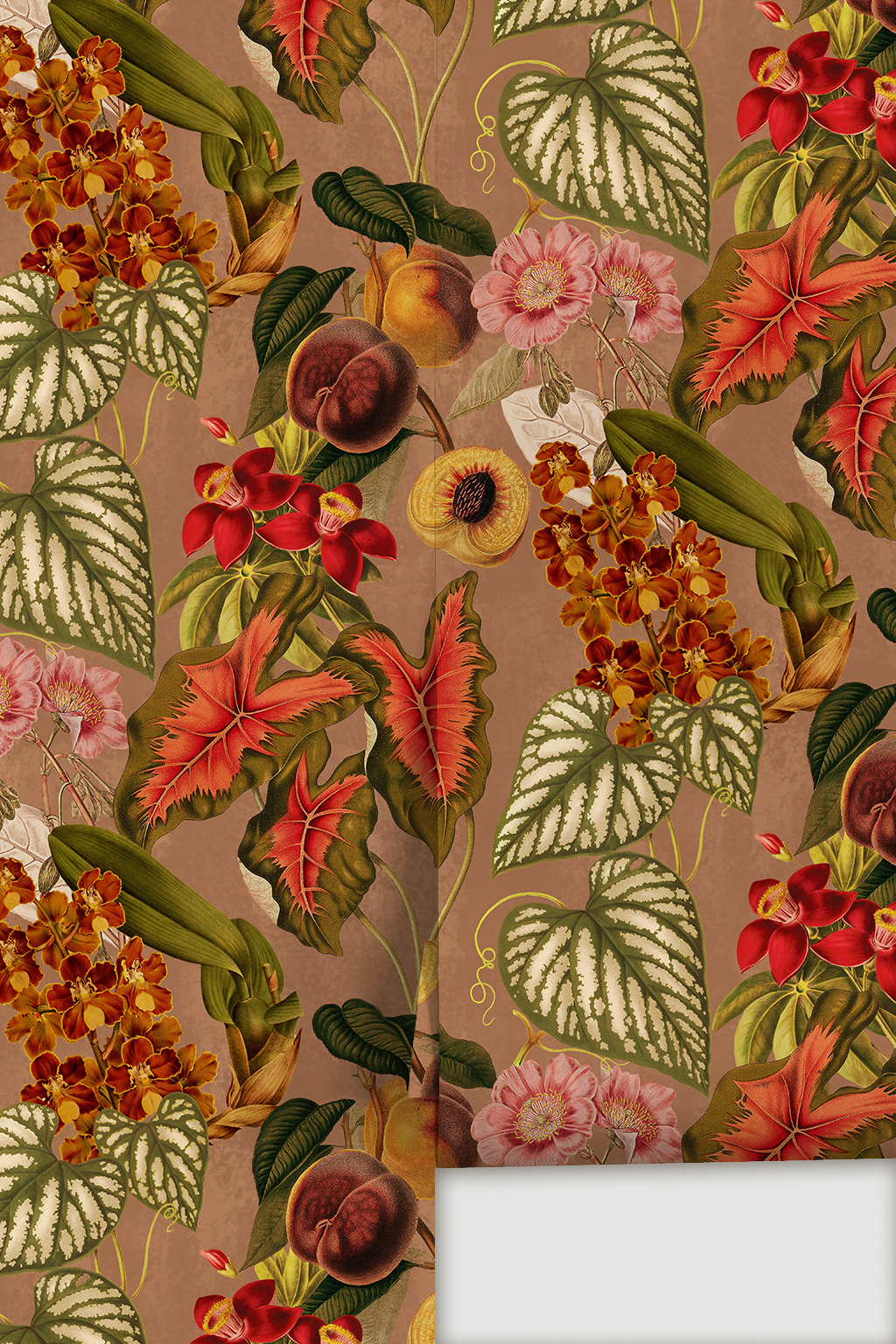Cali Tropicale Wallpaper, mocha mousse