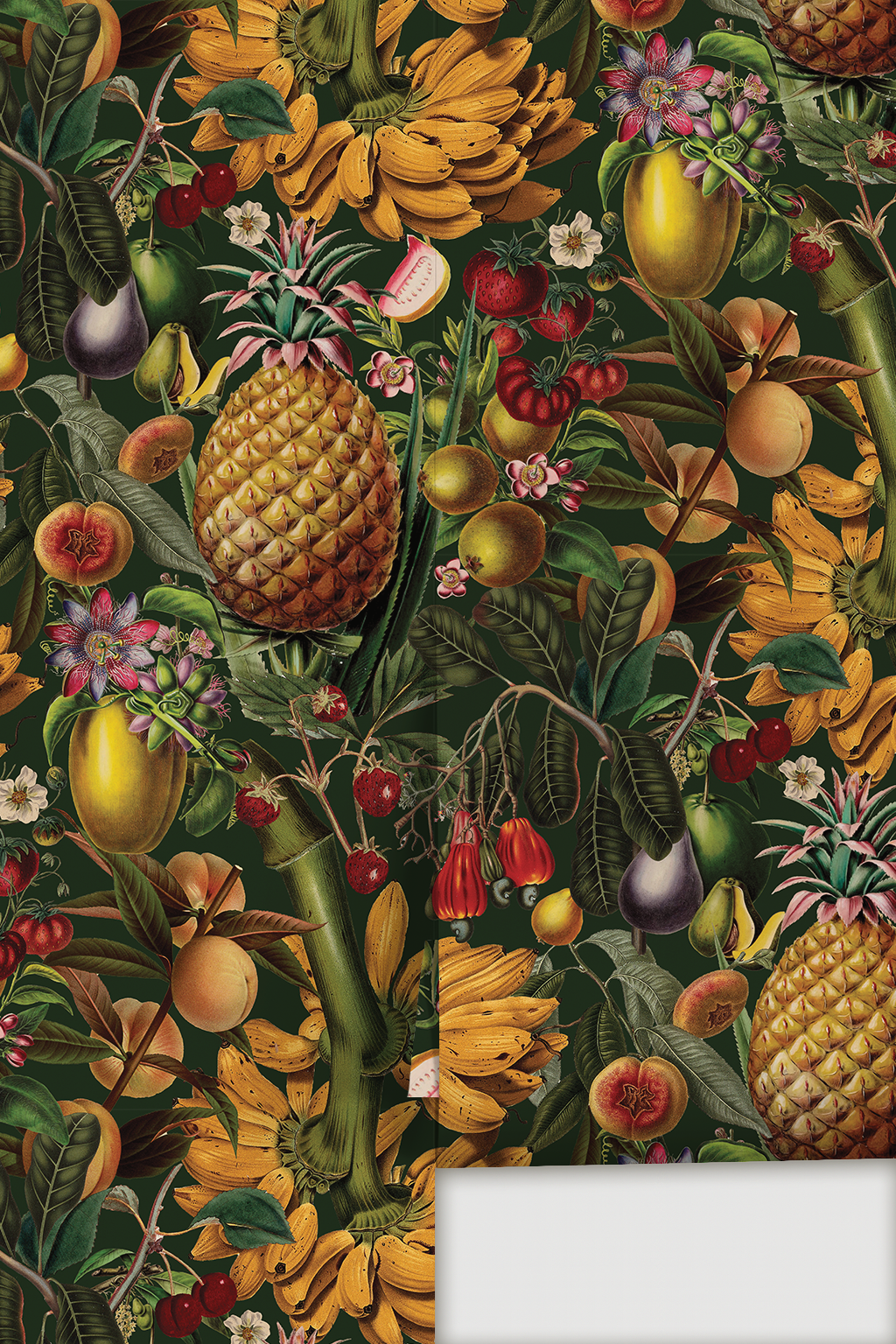 Juicy Fruit Wallpaper, dark green