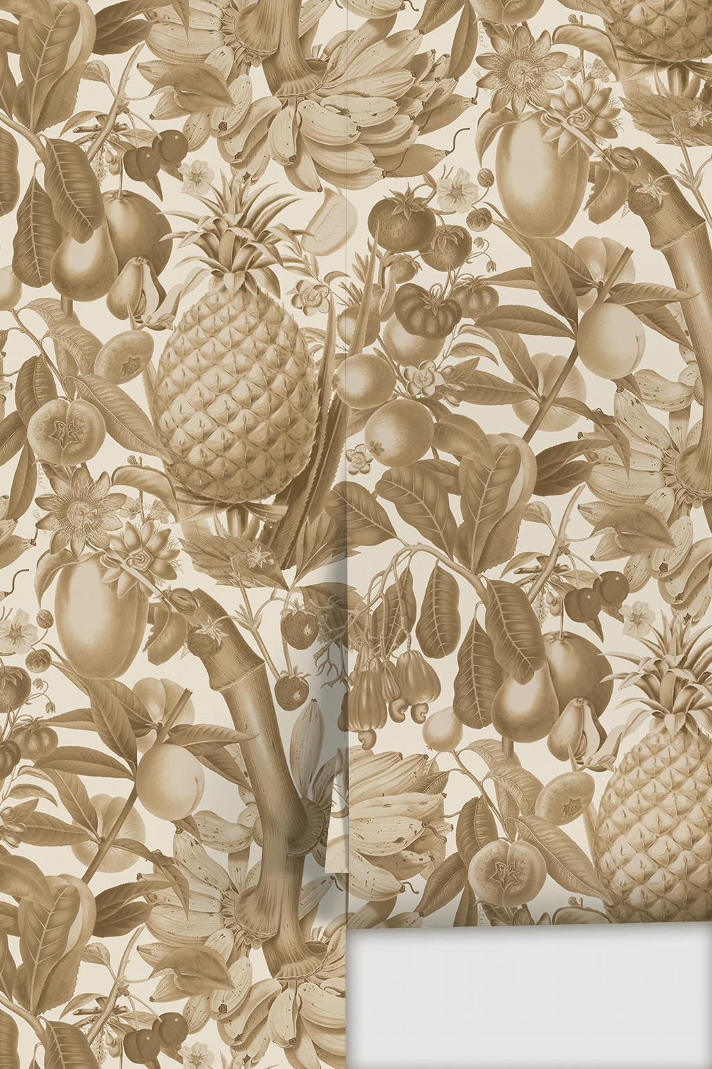 Juicy Fruit Wallpaper, white and neutral