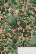 Juicy Fruit Wallpaper, peach and green