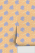 Sol Wallpaper, peach and lavender