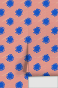 Sol Wallpaper, pink and blue