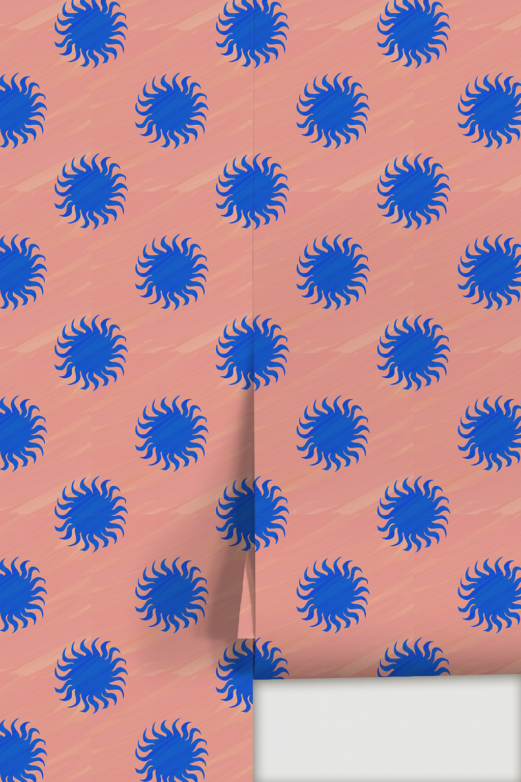 Sol Wallpaper, pink and blue
