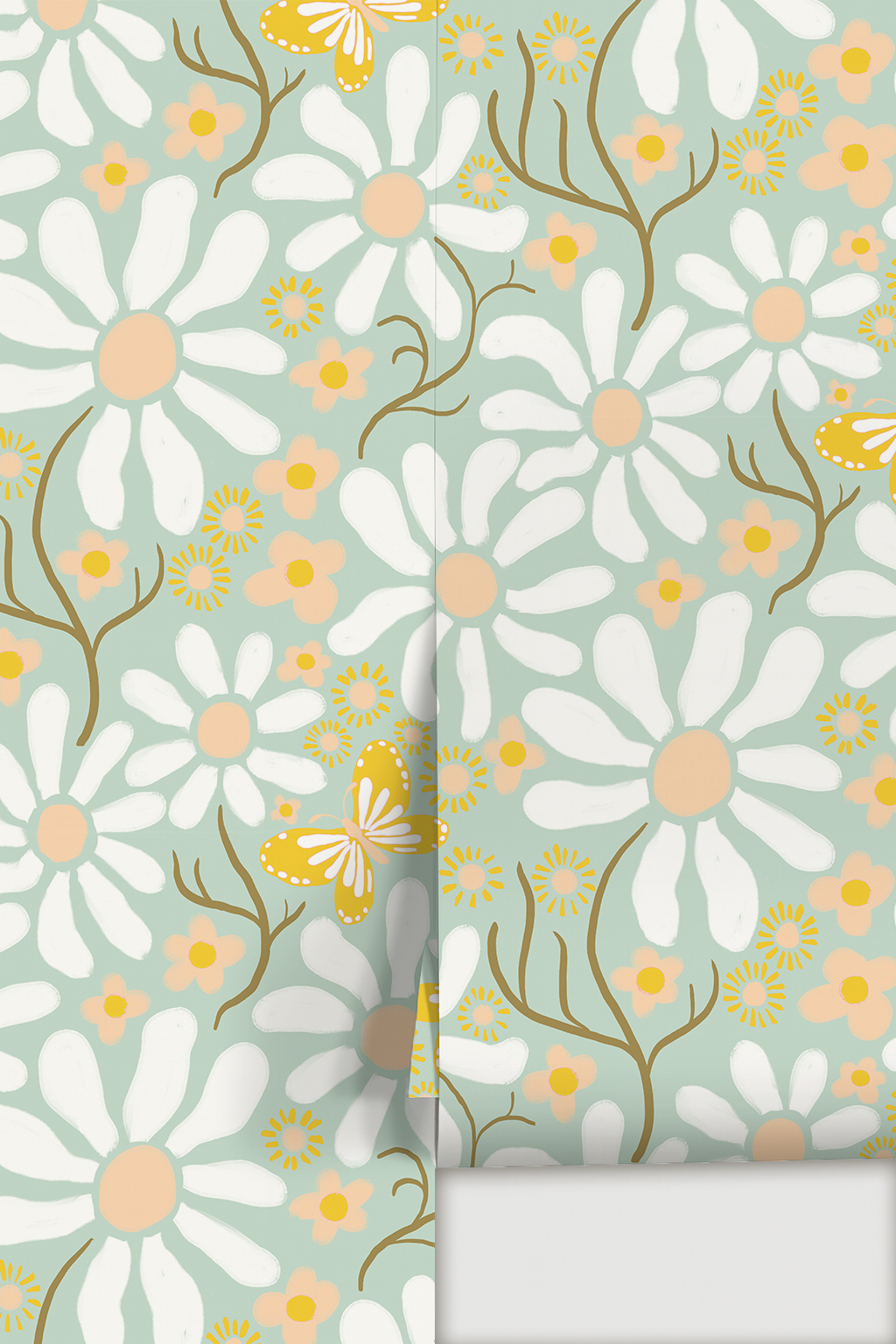 Spring Daze Wallpaper, mint