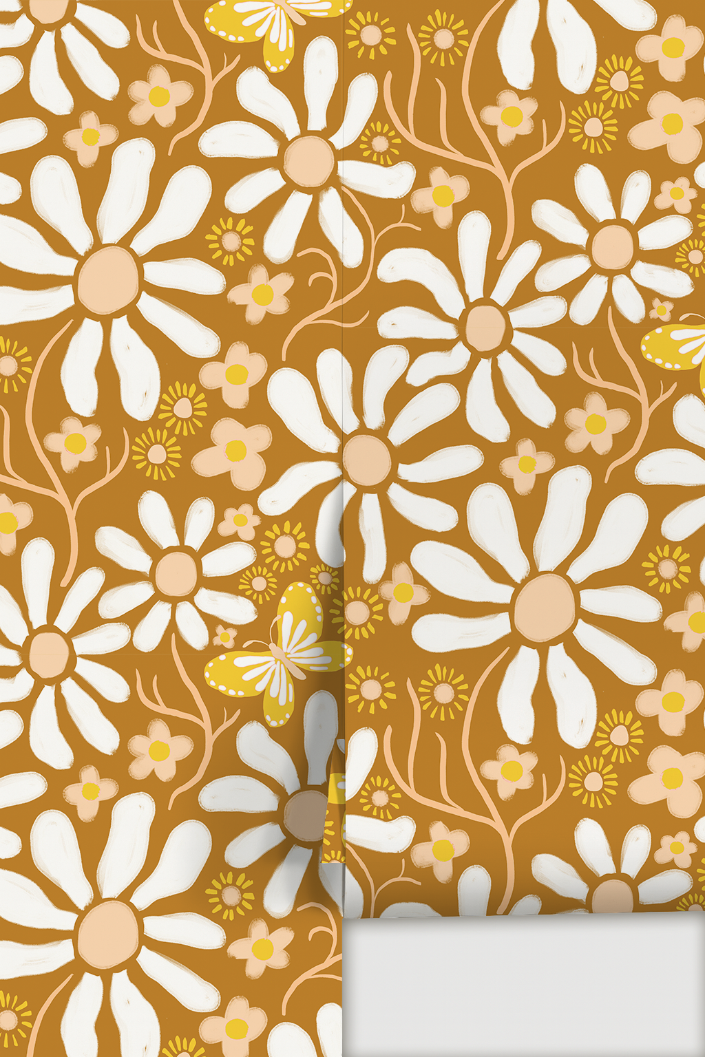 Spring Daze Wallpaper, rust