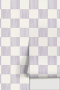 Checkers Wallpaper, lavender