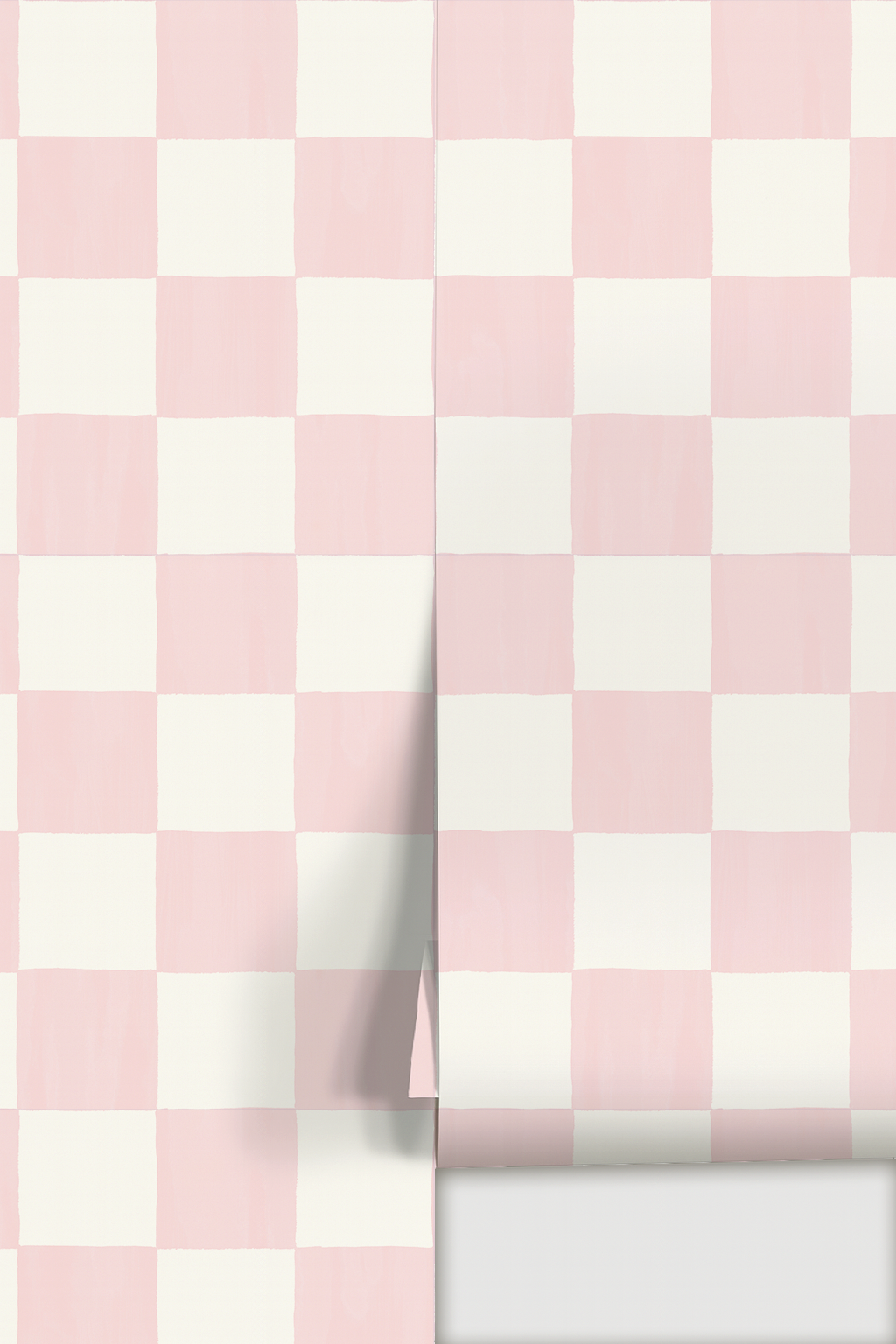 Checkers Wallpaper, blush