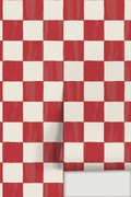 Checkers Wallpaper, red