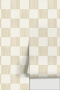 Checkers Wallpaper, tan