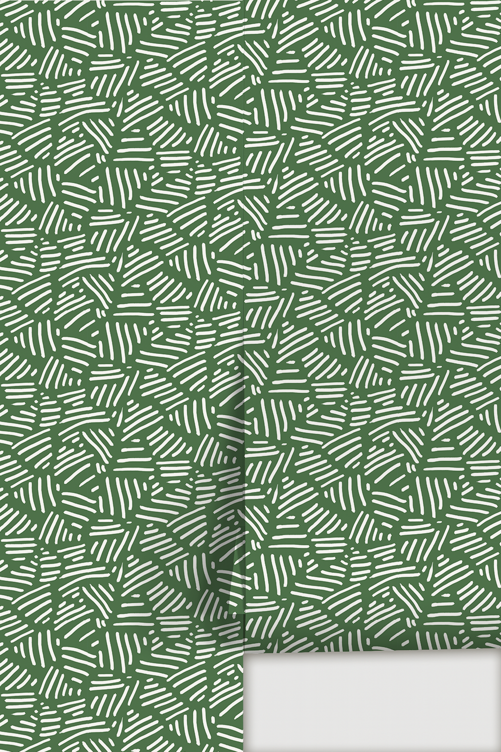 Simple Stripes Wallpaper, green and white