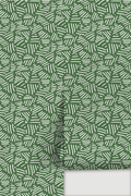Simple Stripes Wallpaper, green and white