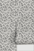 Simple Stripes Wallpaper, white and black